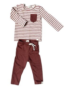 Lulu and Roo red striped matching set